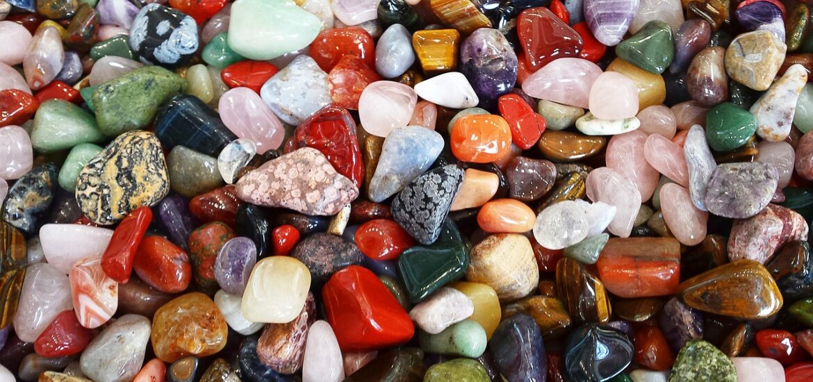 stones, multicoloured, deco