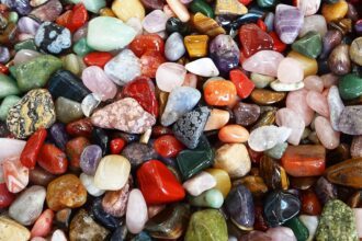 stones, multicoloured, deco