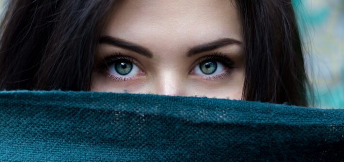 girl, eyes, green eyes