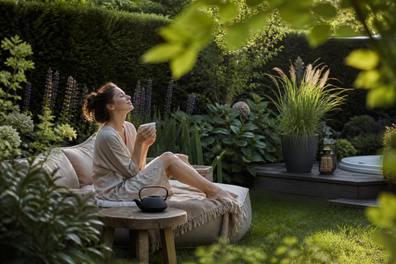Der eigene Garten als kleiner Wellness-Ort: So wird Grün zur Auszeit